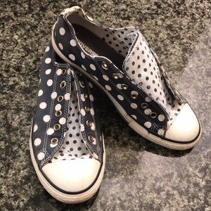 Converse All Stars Polka Dot Sneakers - Sz 5 (7W)